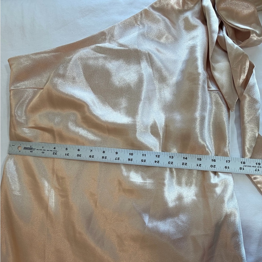 New Lulus Formal Dress champagne gold one shoulder size XXL - Picture 9 of 9